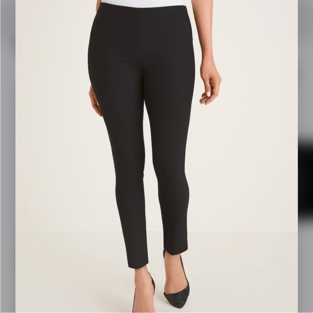 Black Label by Chico’s Black Slim Fit Slack Pant Size 16